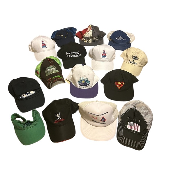 25 Vintage Hat Lot Snapbacks Baseball Caps Trucker Visor - Picture 2 of 16